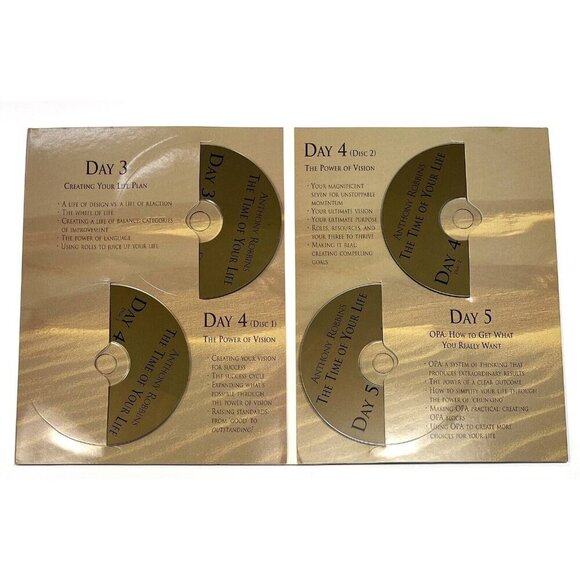 Anthony Robbins The Time of Your Life 16 CDs Workbook VHS Summary Cards COMPLETE - Picture 10 of 13